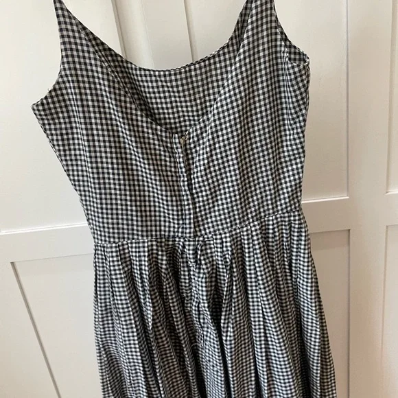 1960s Plaid Gingham Vintage Dress 2 Small - Picture 4 of 6